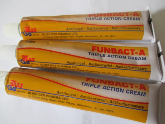 Funbact-A Triple Action Cream - 30g (5 Tubes)